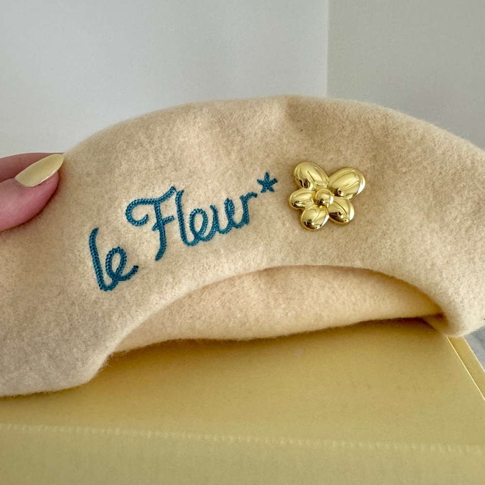 Golf Le Fleur Buttercream Beret